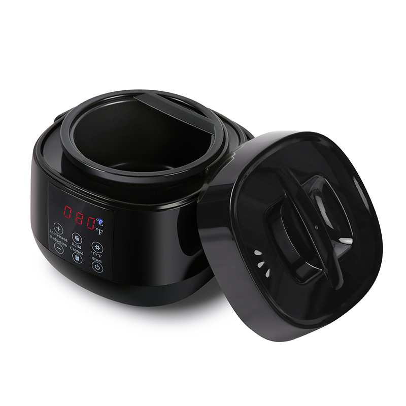 หม้อละลายขี้ผึ้งขนาดเล็กพร้อมที่จับสีดำ