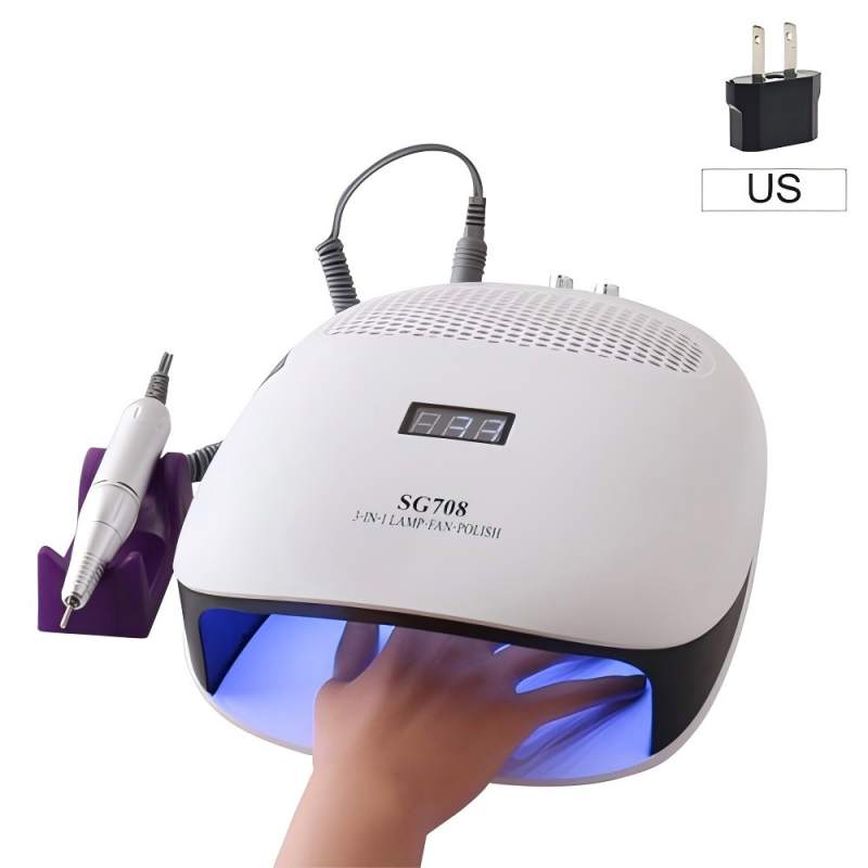 โคมไฟเล็บมือถือแบบ Triple-Combination พร้อมหมอน